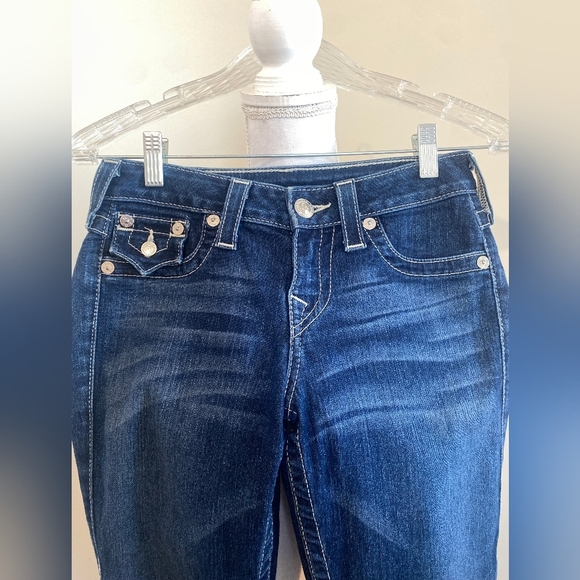 Y2K low rise True religion Legging Dark Wash Jeans Size 25 - Picture 5 of 5